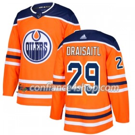 Adidas Maillot de Hockey Edmonton Oilers Leon Draisaitl 29 2017-2018 Orange Authentic - Homme